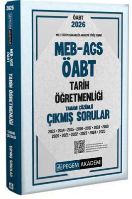 2026 MEB AGS ÖABT Tarih Öğretmenliği Tamamı Çözümü Çıkmış Sorular - 1