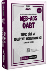2026 MEB-AGS ÖABT Türk Dili ve Edebiyatı Öğretmenliği Konu Anlatımlı - Pegem Akademi Yayıncılık