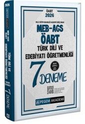 2026 MEB AGS ÖABT Türk Dili Ve Edebiyatı Öğretmenliği Tamamı Çözümlü 7 Deneme - Pegem Akademi Yayıncılık