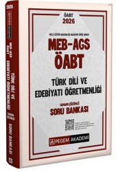 2026 MEB AGS ÖABT Türk Dili ve Edebiyatı Öğretmenliği Tamamı Çözümlü Soru Bankası - Pegem Akademi Yayıncılık
