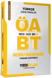 2026 MEB-AGS ÖABT Türkçe Öğretmenliği Tamamı Çözümlü Soru Bankası - Yediiklim Yayınları