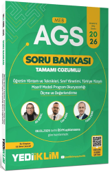 2026 MEB AGS ÖYT Sınıf Yönetimi TYMM Program Okuryazarlığı Ölçme ve Değerlendirme Tamamı Çözümlü Soru Bankası - Yediiklim Yayınları