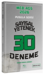 2026 MEB-AGS Sayısal Yetenek 30 Deneme Çözümlü Pusula Serisi - CBA Akademi