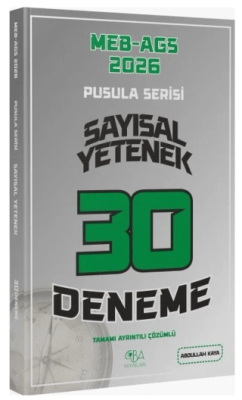 2026 MEB-AGS Sayısal Yetenek 30 Deneme Çözümlü Pusula Serisi - 1