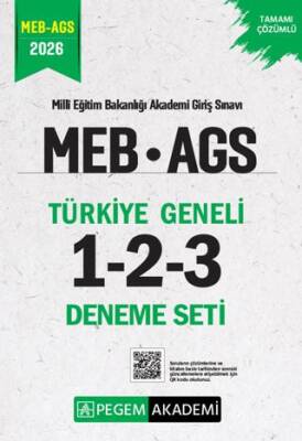 2026 MEB AGS Tamamı Çözümlü Türkiye Geneli 1-2-3 3`lü Deneme Seti - 1