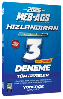 2026 MEB-AGS Tüm Dersler Hızlandıran 3 Deneme Çözümlü - 1