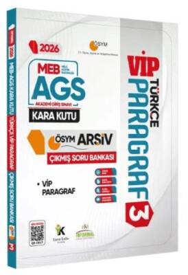 2026 MEB-AGS Türkçenin Kara Kutusu PARAGRAF 3 VİP ÖSYM Çıkmış Soru Havuzu Bankası Dijital Çözümlü - 1