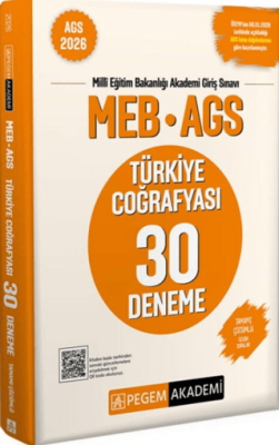 2026 MEB AGS Türkiye Coğrafyası 30 Deneme - 1