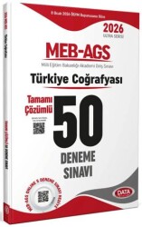 2026 MEB-AGS Türkiye Coğrafyası Tamamı Çözümlü 50 Deneme Sınavı - Data Yayınları