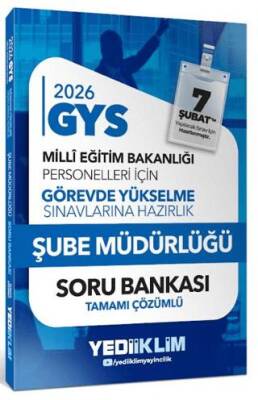 2026 MEB GYS Şube Müdürlüğü Tamamı Çözümlü Soru Bankası - 1