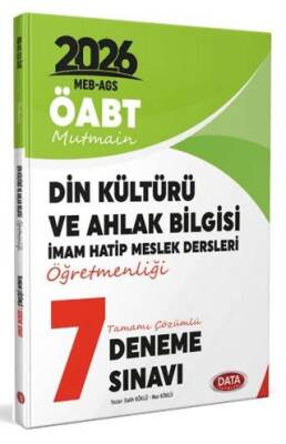 2026 ÖABT Din Kültürü ve Ahlak Bilgisi-İHL Tamamı Çözümlü 7 Deneme Sınavı - 1