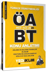 2026 ÖABT MEB-AGS Türkçe Anlama ve Anlatma Teknikleri, Dil Bilimi, Yeni Türk Dili, Çocuk Edebiyatı, Sözlü ve Yazılı Anlatım Konu Anlatımı - Yediiklim Yayınları