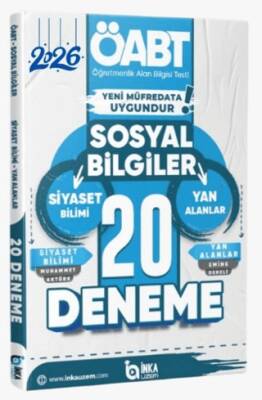 2026 ÖABT Sosyal Bilgiler Yan Alanlar - Siyaset Bilimi 20 Deneme - 1