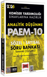 2026 PAEM Komiser Yardımcılığı Sınavlarına Hazırlık Analitik Düşünme Sözel-Sayısal Soru Bankası - Yargı Yayınevi