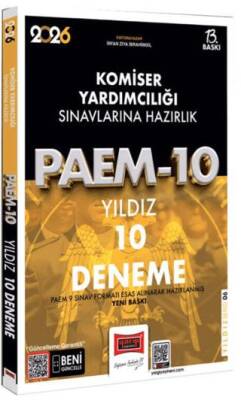 2026 PAEM Komiser Yardımcılığı Sınavlarına Hazırlık Yıldız 10 Deneme - 1