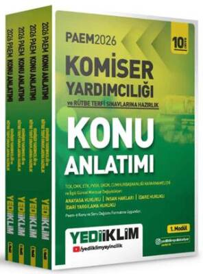 2026 PAEM Komiser Yardımcılığı ve Rütbe Terfi Sınavlarına Hazırlık Konu Anlatımı Seti 4 Modül - 1