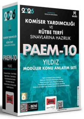 2026 PAEM Komiser Yardımcılığı ve Rütbe Terfi Sınavlarına Hazırlık Yıldız Modüler Konu Anlatım Seti - 1