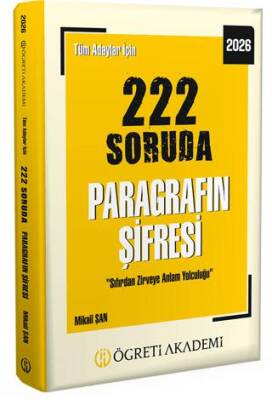 2026 Tüm Adaylar İçin 222 Soruda Paragrafın Şifresi - 1
