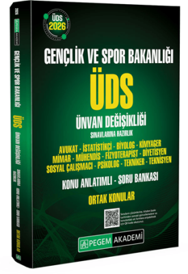 2026 ÜDS Gençlik ve Spor Bakanlığı Ünvan Değişikliği Sınavlarına Hazırlık Konu Anlatımlı Soru Bankası Ortak Konular - 1