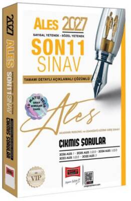 2027 ALES Sayısal - Sözel Yetenek Son 11 Sınav Tamamı Çözümlü Çıkmış Sorular - 1