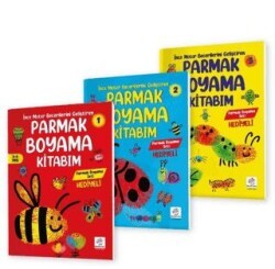 3-6 Yaş İnce Motor Becerilerini Geliştiren Parmak Boyama Kitabım Serisi Parmak Boya Hediyeli - Yükselen Zeka Yayınları