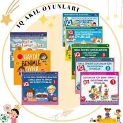 3-7 Yaş Çocuklar İçin IQ Zeka ve Dikkat Geliştiren Akıl Oyunları - 8 Kitap 3-4-5-6-7 Yaş ve Üzeri - Ekinoks Yayın Grubu