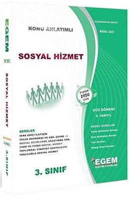Egem Eğitim Yayınları 3. Sınıf 5. Yarıyıl Sosyal Hizmet Konu Anlatımlı Soru Bankası Kod 323 - 1