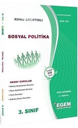 Egem Eğitim Yayınları 3. Sınıf 5. Yarıyıl Sosyal Politikalar Konu Anlatımlı Soru Bankası Kod 355 - Egem Eğitim Yayınları