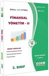 Egem Eğitim Yayınları 3. Sınıf 6. Yarıyıl Konu Anlatımlı Finansal Yönetim 2 - Kod 3351 - Egem Eğitim Yayınları