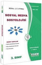 Egem Eğitim Yayınları 3. Sınıf 6. Yarıyıl Konu Anlatımlı Sosyal Medya Sosyolojisi - Kod 3360 - Egem Eğitim Yayınları