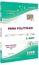 Egem Eğitim Yayınları 3. Sınıf 6. Yarıyıl Para Politikası Konu Anlatımlı Hedef Sorular - Egem Eğitim Yayınları