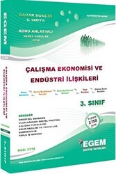 Egem Eğitim Yayınları 3. Sınıf Çalışma Ekonomisi ve Endüstri İlişkileri Konu Anlatımlı Soru Bankası - Egem Eğitim Yayınları