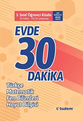 Tudem Yayınları - Bayilik 3. Sınıf Evde 30 Dakika Öğrenci Kitabı - 1