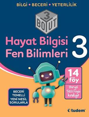 Tudem Yayınları - Bayilik 3. Sınıf Hayat Bilgisi + Fen Bilimleri 3 Boyut - 1