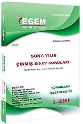 Egem Eğitim Yayınları 3. Sınıf Konaklama İşletmeciliği Son 6 Yılın Çıkmış Sınav Soruları - Kod C308 - 1
