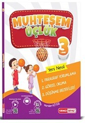 Kırmızı Beyaz Yayınları 3. Sınıf Muhteşem Üçlük Paragraf Soru Bankası - Kırmızı Beyaz Yayınları