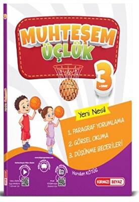 Kırmızı Beyaz Yayınları 3. Sınıf Muhteşem Üçlük Paragraf Soru Bankası - 1