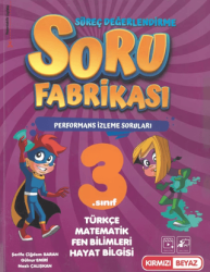3. Sınıf Süreç Değerlendirme Tüm Dersler Soru Fabrikası - Kırmızı Beyaz Yayınları
