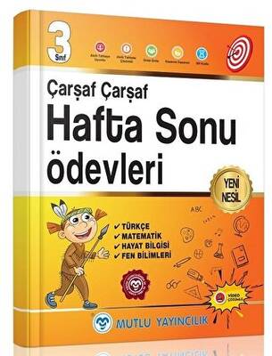 Mutlu Yayıncılık 3. Sınıf Tüm Dersler Çarşaf Çarşaf Hafta Sonu Ödevleri Video Çözümlü - 1
