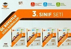 Zeka Küpü Yayınları 3. Sınıf Tüm Dersler Üç Boyutlu Soru Bankası Seti - Zeka Küpü Yayınları
