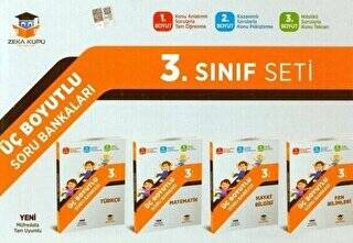 Zeka Küpü Yayınları 3. Sınıf Tüm Dersler Üç Boyutlu Soru Bankası Seti - 1