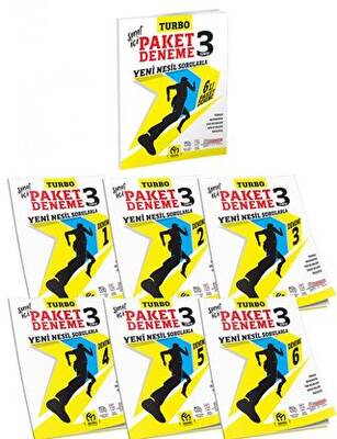 Model Eğitim Yayıncılık 3. Sınıf Turbo Paket Deneme Yeni Nesil Sorularla - 6 Deneme - 1