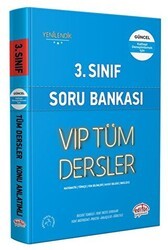 Editör Yayınevi 3. Sınıf VIP Tüm Dersler Soru Bankası Mavi Kitap - Editör Yayınevi