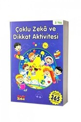 3 Yaş Çoklu Zeka ve Dikkat Aktivitesi - Mavi Kitap - Aktif Zeka Yayınları