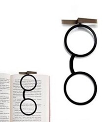 3D Ayraç Harry Potter Gözlük Altın Sarısı Siyah - Bcoverart