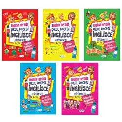 4-6 Yaş Okul Öncesi İngilizce Eğitim Seti - 5 Kitap - Harika Çocuk Yayınları