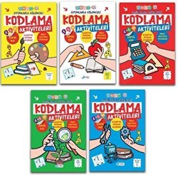 4-6 Yaş Oyunlarla Kodlama Etkinlikleri Seti - 5 Kitap - Harika Çocuk Yayınları