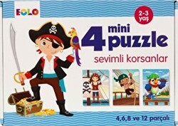 4 Mini Puzzle - Sevimli Korsanlar - Eolo Yayıncılık