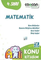 Cancan Yayınları 4. Sınıf Matematik Konu Kitabım - Cancan Yayınları