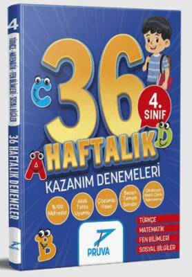 4. Sınıf 36 Haftalık Süreç Değerlendirme Denemeleri - 1